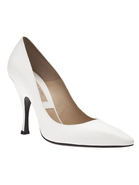 michael kors white heel|michael kors heels size 10.